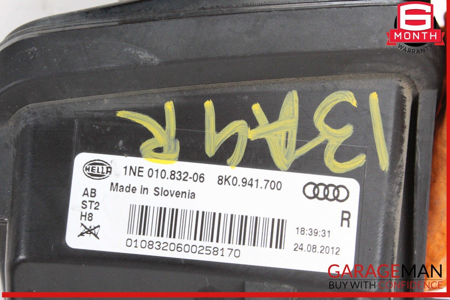 13-16 Audi A4 Front Right Passenger Side Foglight Fog Light Lamp 8K0941700 OEM