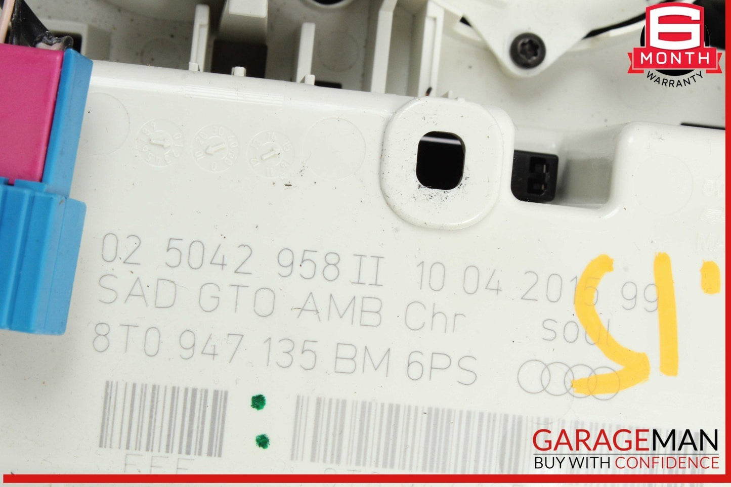 09-17 Audi Q5 A4 A5 Front Upper Interior Overhead Dome Light Lamp Switch OEM