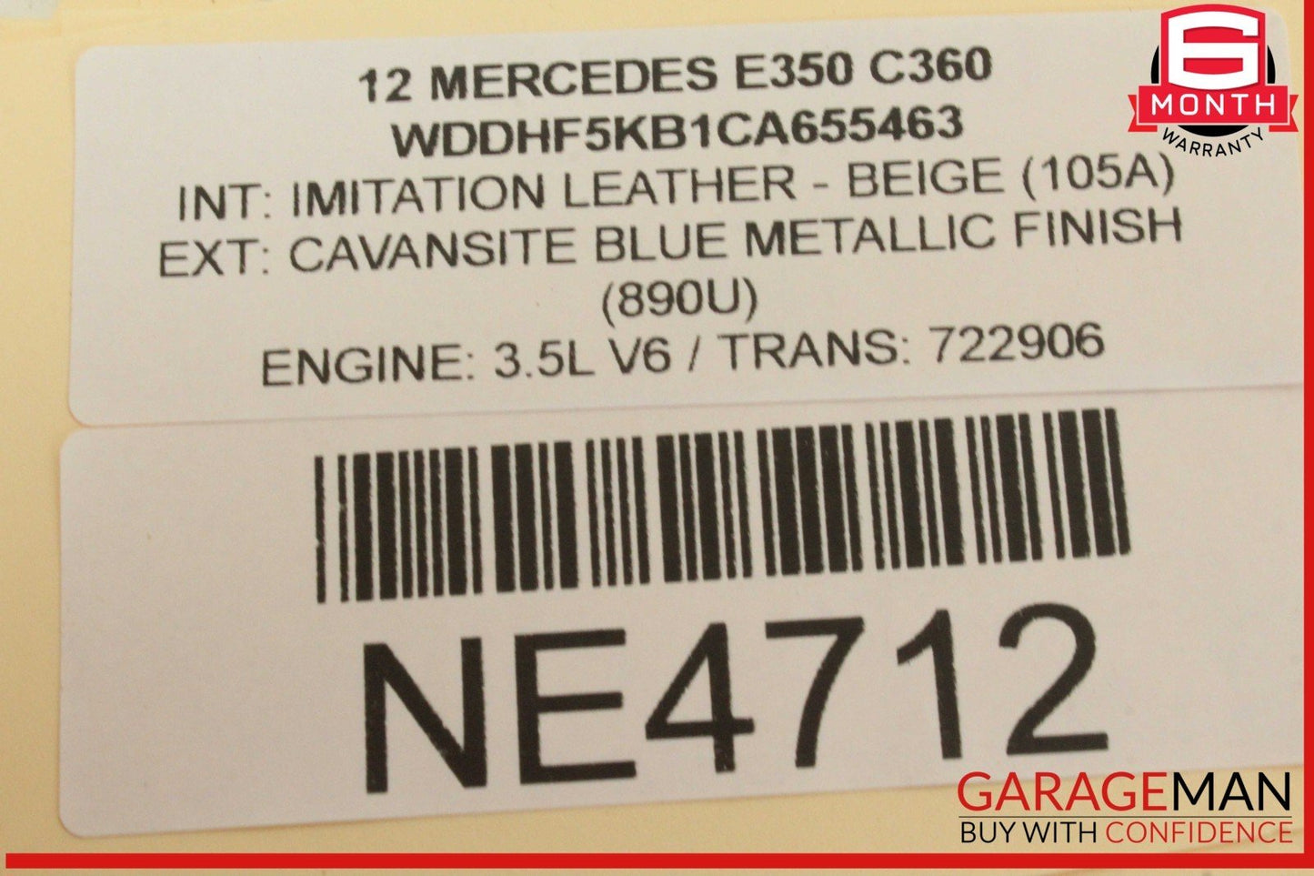 10-13 Mercedes W212 E350 Front Left Driver Side Exterior Door Handle Blue OEM