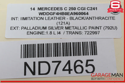 10-14 Mercedes W204 C250 CGI Front Left Daytime Running Fog Light Lamp OEM