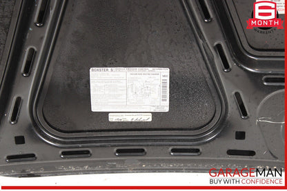 97-04 Porsche Boxster 986 Rear Trunk Boot Bonnet Lid Door Panel Black OEM