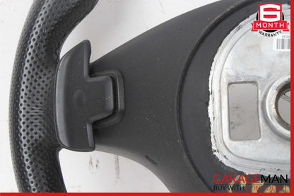 15-18 Mercedes W205 C300 GLC300 Steering Wheel Black w/ Paddle Shifters Assy OEM