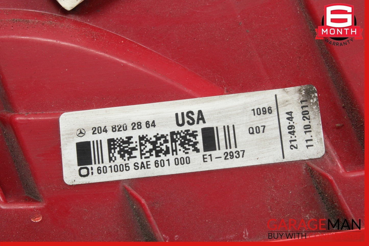 12-14 Mercedes W204 C250 Rear Left Driver Side Taillight Tail Light Lamp OEM