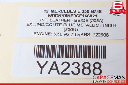 12-16 Mercedes W207 E350 C350 GLK350 ECU Engine Control Module Unit OEM