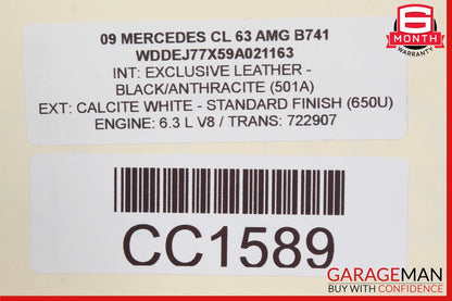 08-10 Mercedes W216 CL63 AMG Rear Driveshaft Drivetrain Propeller Axle Shaft OEM