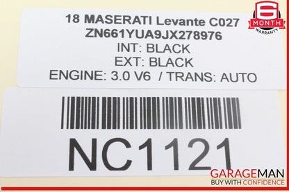 17-20 Maserati Levante Center Dash Air Vent Grille Screen Frame Trim Panel OEM