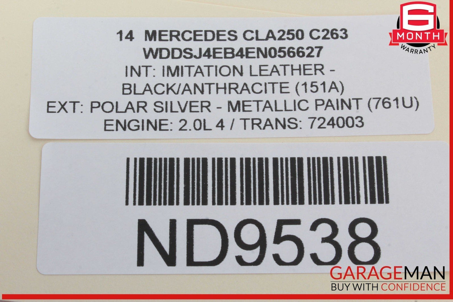 14-20 Mercedes W117 CLA250 Front Right Passenger Side Dash Airbag Air Bag OEM