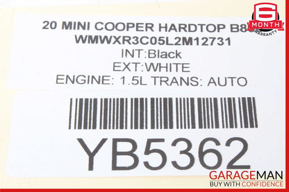 20-24 Mini Cooper Rear Left Driver Side Seat Belt Retractor OEM