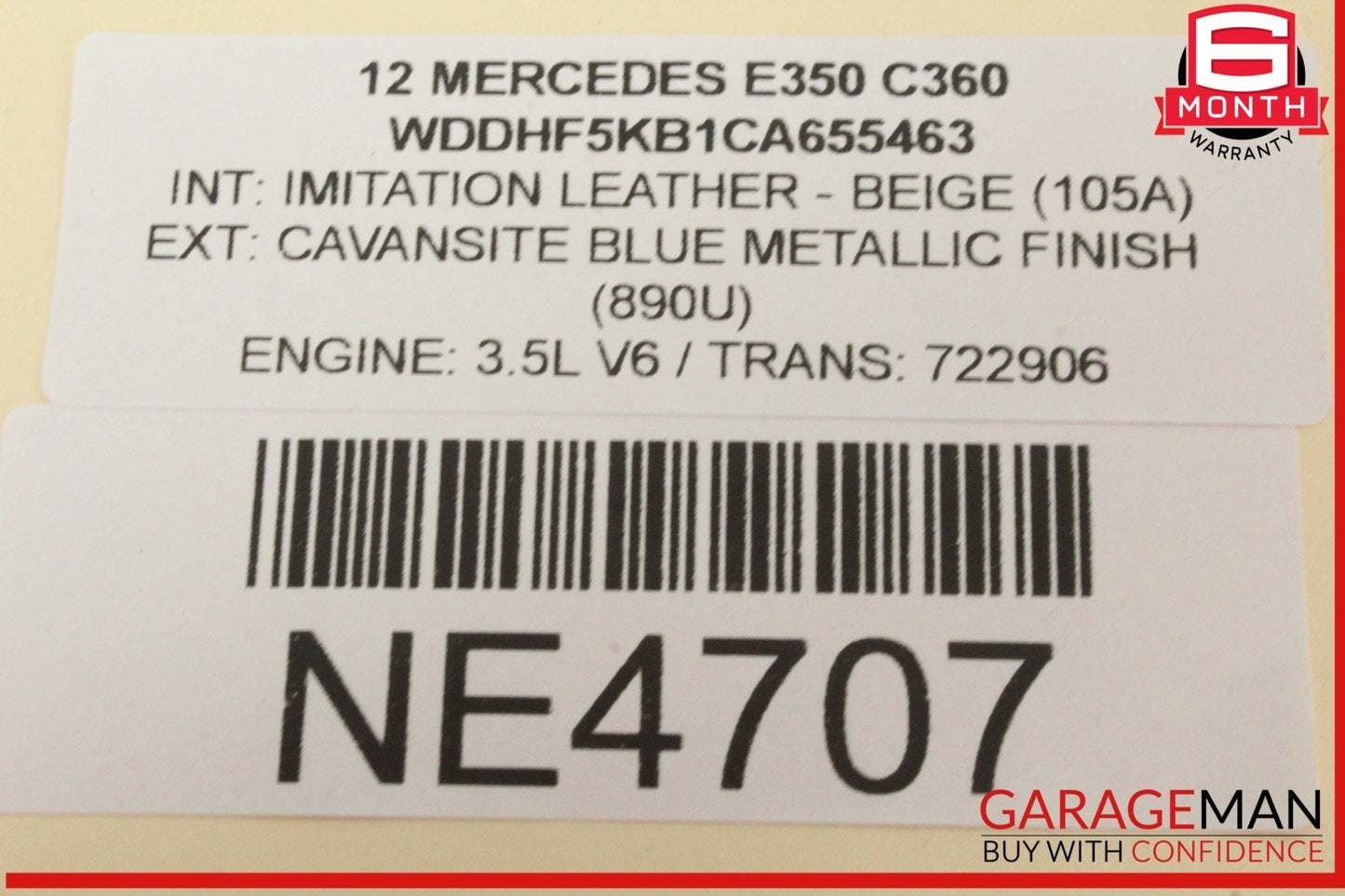 10-13 Mercedes W212 E350 Rear Left Driver Side Exterior Door Handle Blue OEM