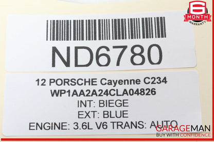 11-18 Porsche Cayenne 958 Front or Rear Right Side Exterior Door Handle OEM
