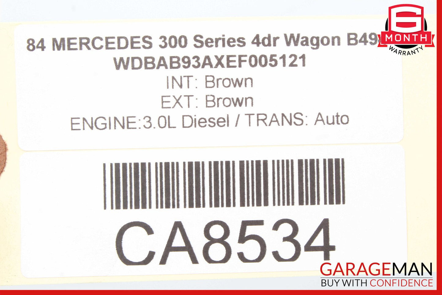 79-85 Mercedes W123 300TD Front Shock Absorber Strut Bilstein OEM