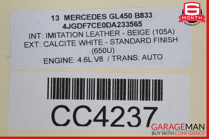 13-19 Mercedes X166 GL450 GL550 GLS550 Front Right Side Wing Fender Panel OEM