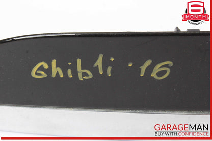 14-17 Maserati Ghibli Rear Trunk Lid Parking Camera Molding Trim Panel Assembly