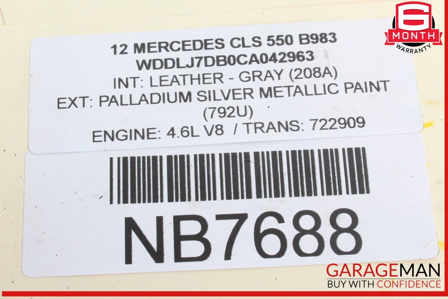 12-18 Mercedes W218 CLS550 E550 M278 Right Turbocharger Turbo Charger Manifold