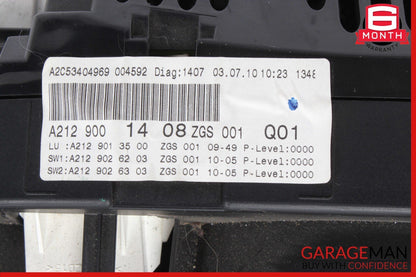 10-13 Mercedes W212 E350 E550 E500 Instrument Cluster Speedometer Odometer OEM