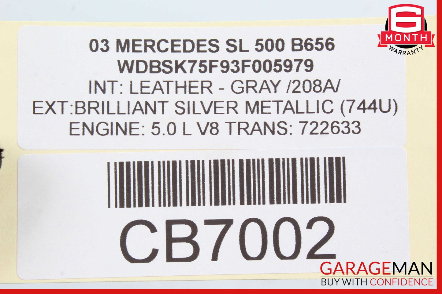 03-12 Mercedes SL500 CLK350 CL600 Front Left Side Door Window Regulator Motor