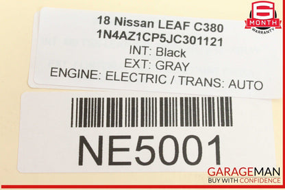 18-24 Nissan Leaf Front Center Console Shift Panel Bezel Trim Cover Gray OEM
