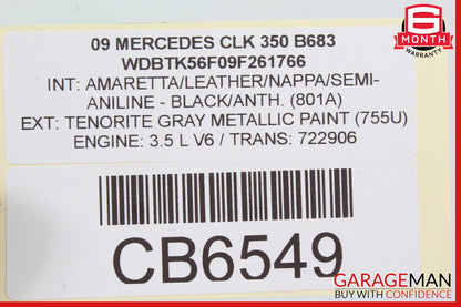 03-12 Mercedes R230 SL500 CLK500 Front Right Side Window Regulator Motor Unit