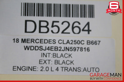 14-18 Mercedes W117 CLA250 CLA45 Rear Right Side Exterior Door Shell Panel Black