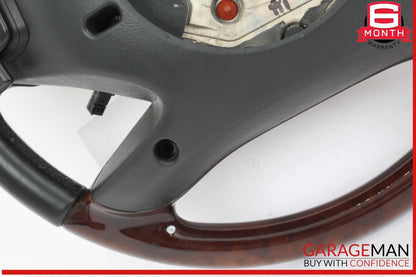 10-14 Mercedes W221 S550 S600 Steering Wheel w/ Paddle Shifters Black Wood OEM