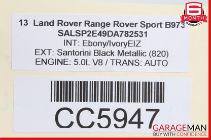 06-13 Land Rover Range Rover Sport Rear Bumper Center Mount Support Bracket OEM
