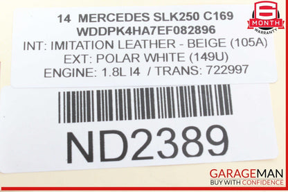 12-20 Mercedes R172 SLK250 SLC43 AMG Rear Right Passenger Side Brake Caliper OEM