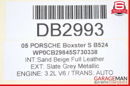 05-08 Porsche Boxster Cayman 987 Front Right Side Complete Seat Cushion Assembly