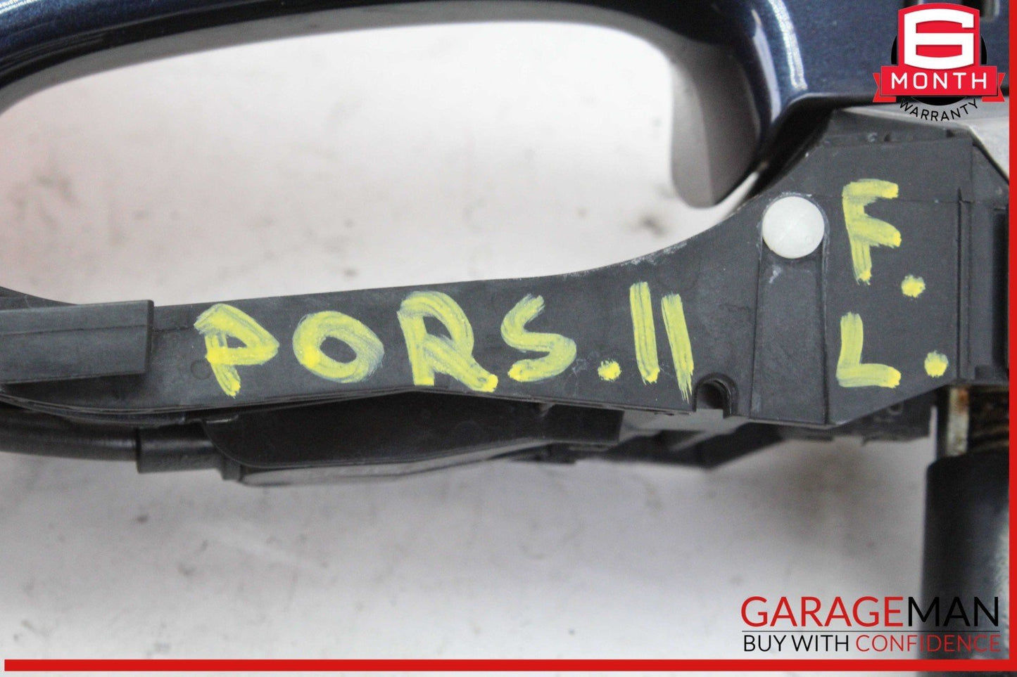11-18 Porsche Cayenne 958 Front Left Driver Side Exterior Door Handle Blue OEM