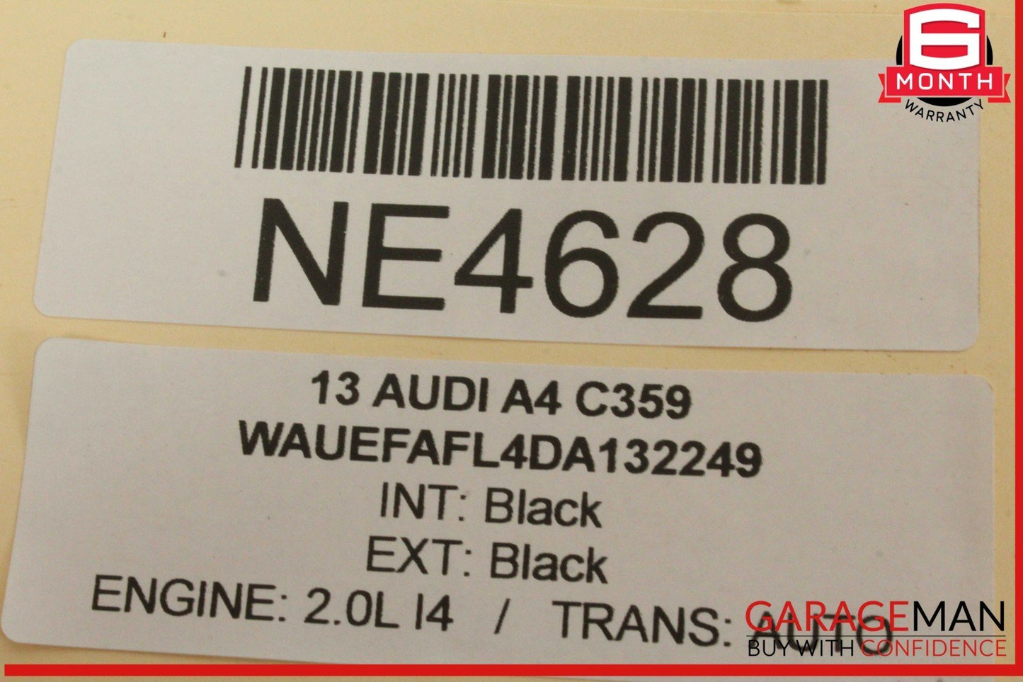 09-16 Audi A4 A5 Rear Left Driver Side Exterior Door Handle Black 8T0837885B OEM