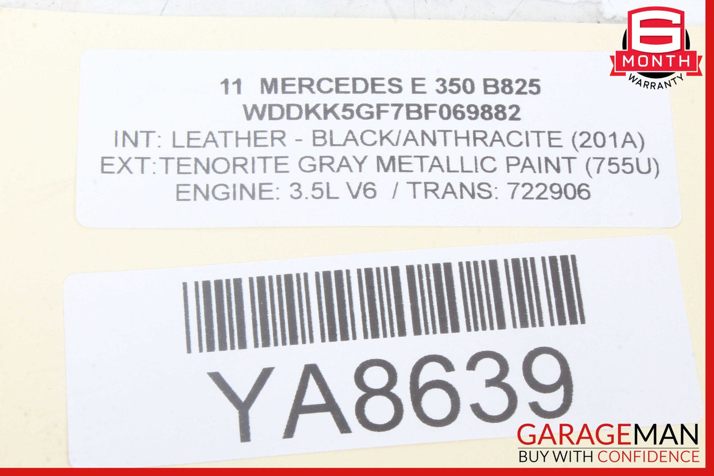 06-10 Mercedes W251 R350 R500 Front Left Side Mirror Door Rear View Silver OEM