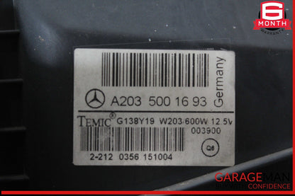 05-09 Mercedes W203 C230 C350 CLK350 Engine Radiator Cooling Fan Motor OEM