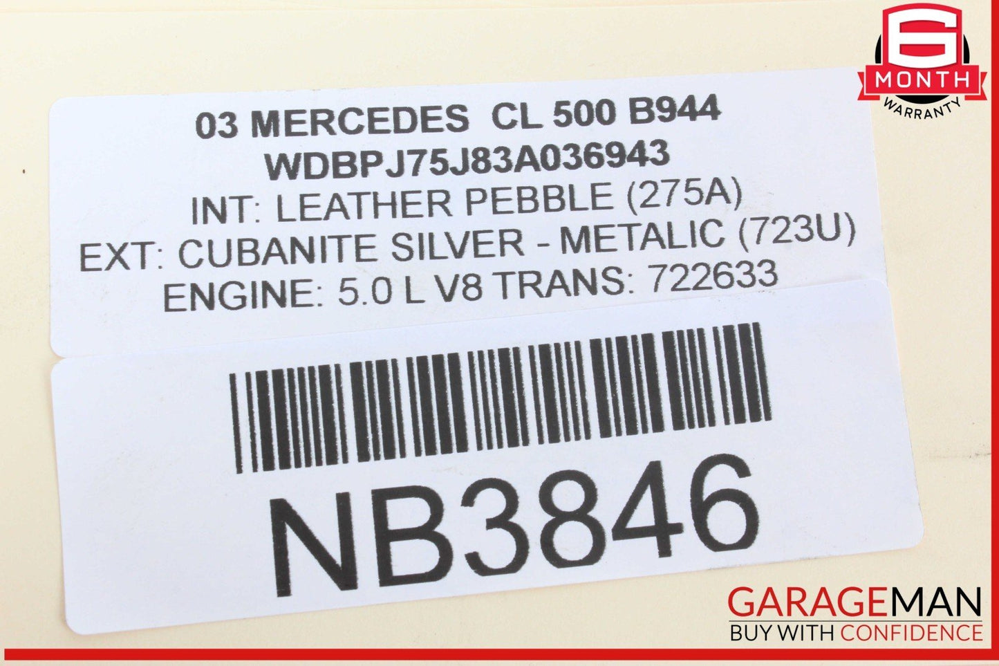 00-06 Mercedes W215 CL500 Front Left Side Headlight Mounting Bracket Frame