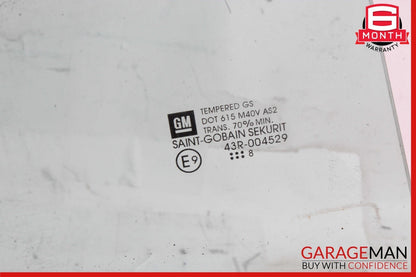 05-11 Cadillac STS Rear Right Passenger Side Door Window Glass OEM