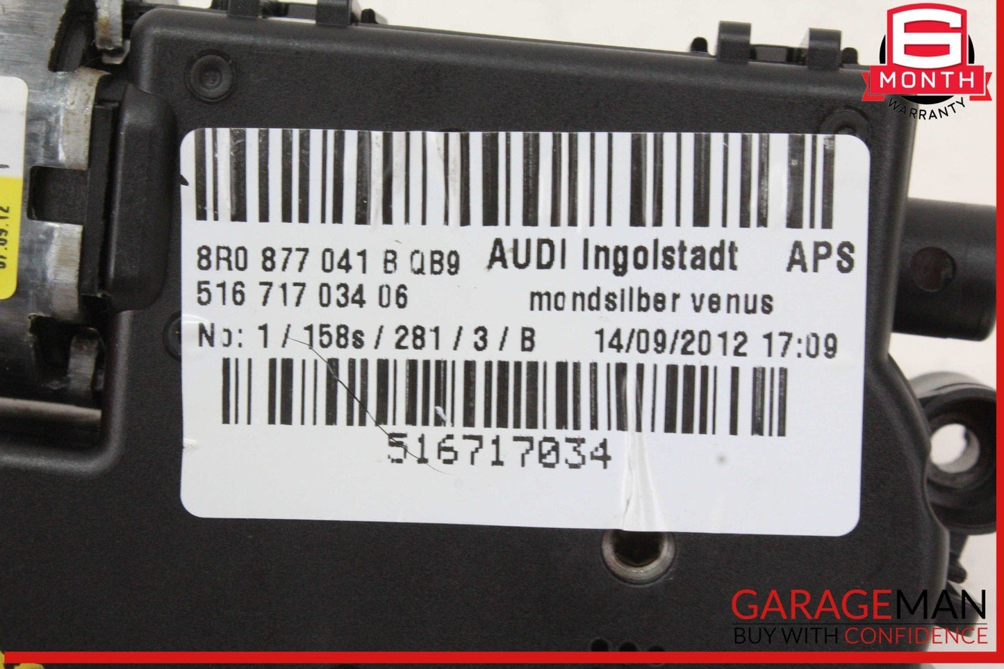 13-17 Audi Q5 SQ5 Panoramic Sunroof Sun Roof Motor 8R0877041B OEM