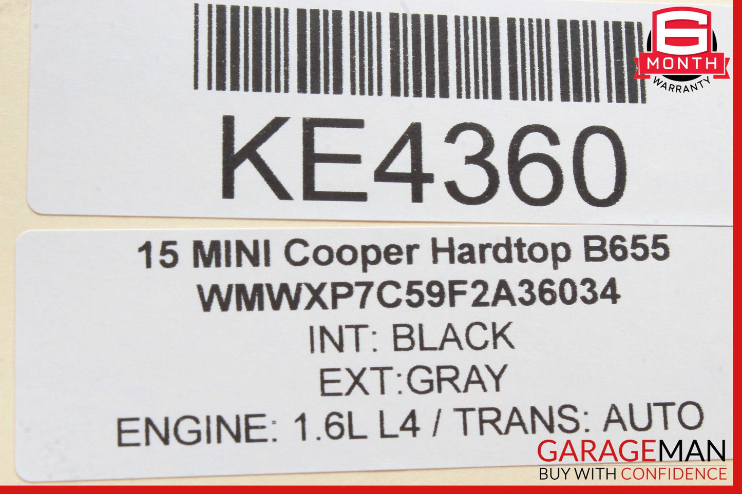 14-21 Mini Cooper Hardtop Front Right Door Window Control Switch OEM