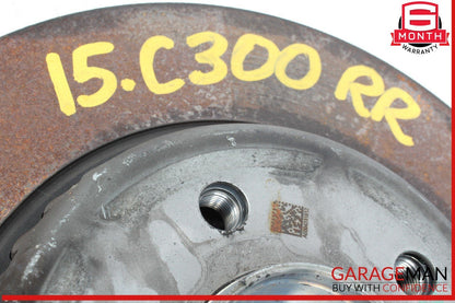 15-20 Mercedes W205 C300 C400 Rear Right Side Spindle Knuckle Hub w/ Rotor Disc