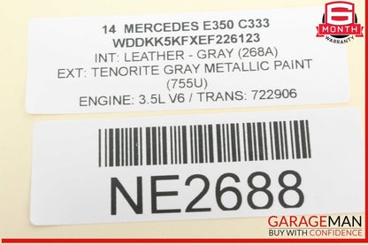 10-16 Mercedes W212 E350 E250 E550 Dashboard Dash AC A/C Air Vent LeftÂ Trim OEM