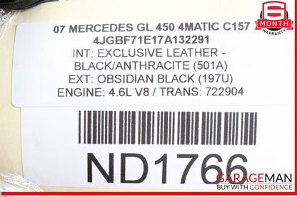 06-19 Mercedes X164 GL450 GLE400 Rear Air Suspension Bag Shock Set of 2 Pc OEM
