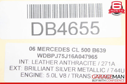 00-06 Mercedes W215 CL500 CL55 AMG Front Bumper Reinforcement Impact Crash Rebar