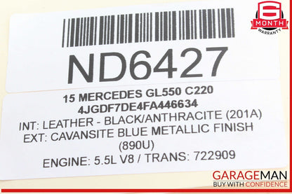 12-19 Mercedes X166 GL550 GLE350 Rear Right Passenger Side Lower Control Arm