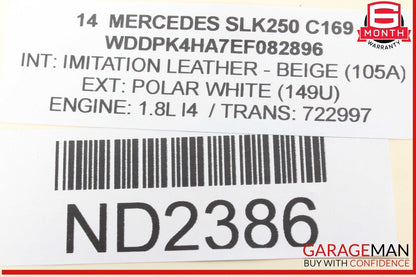 08-20 Mercedes R172 SLK250 Front Right Side Spindle Knuckle Wheel Hub OEM