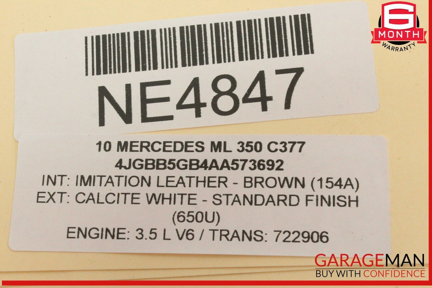 06-12 Mercedes W164 ML350 GL450 Center Console Armrest Arm Rest Cover OEM