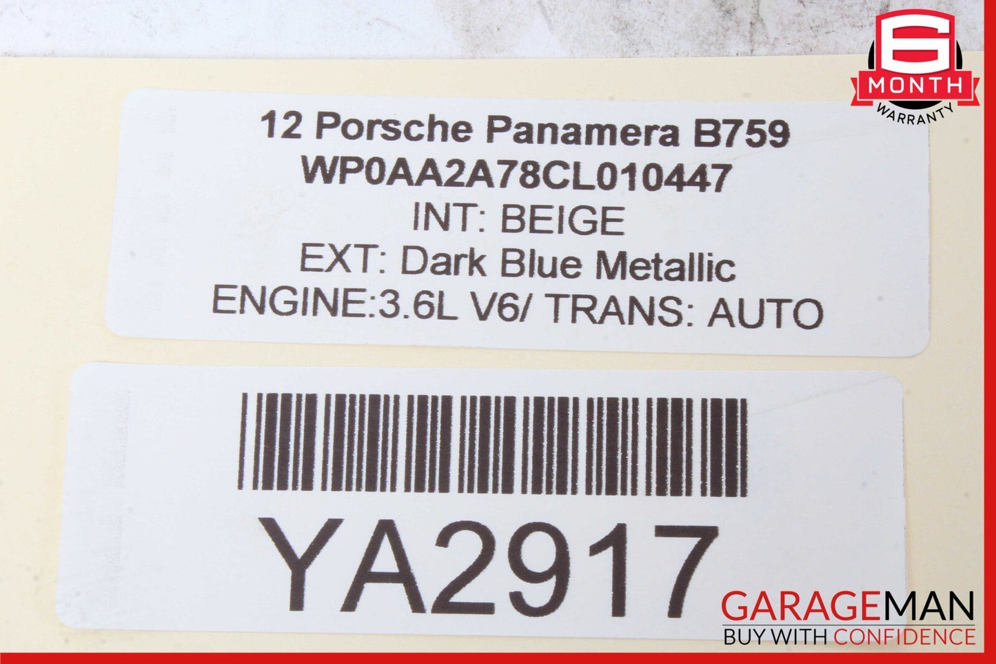 11-12 Porsche Panamera 970 3.6L V6 Speedometer Odometer Instrument Cluster Gauge