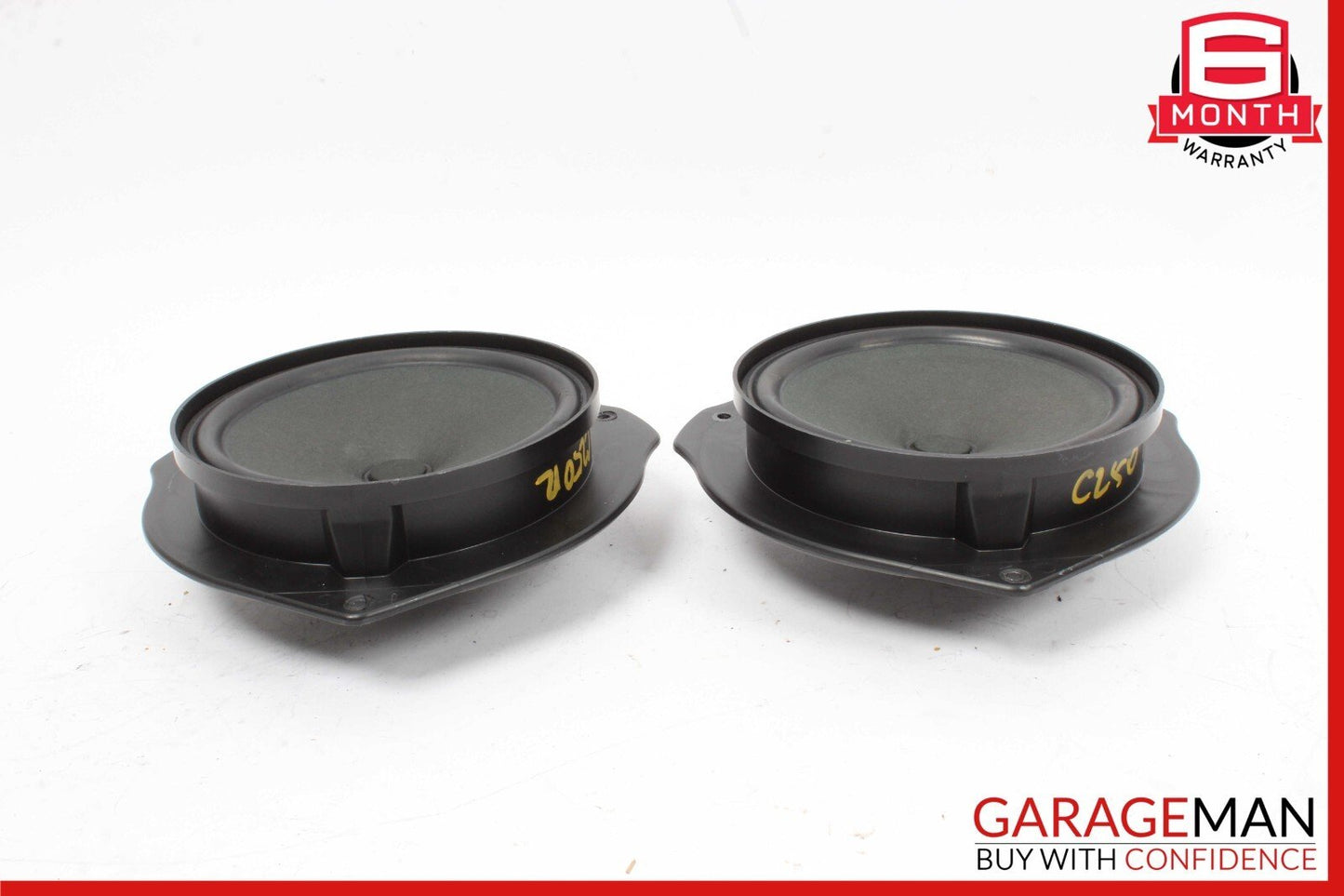 08-15 Mercedes W204 C250 Front Right & Left Door Sound Speakers Set of 2 OEM