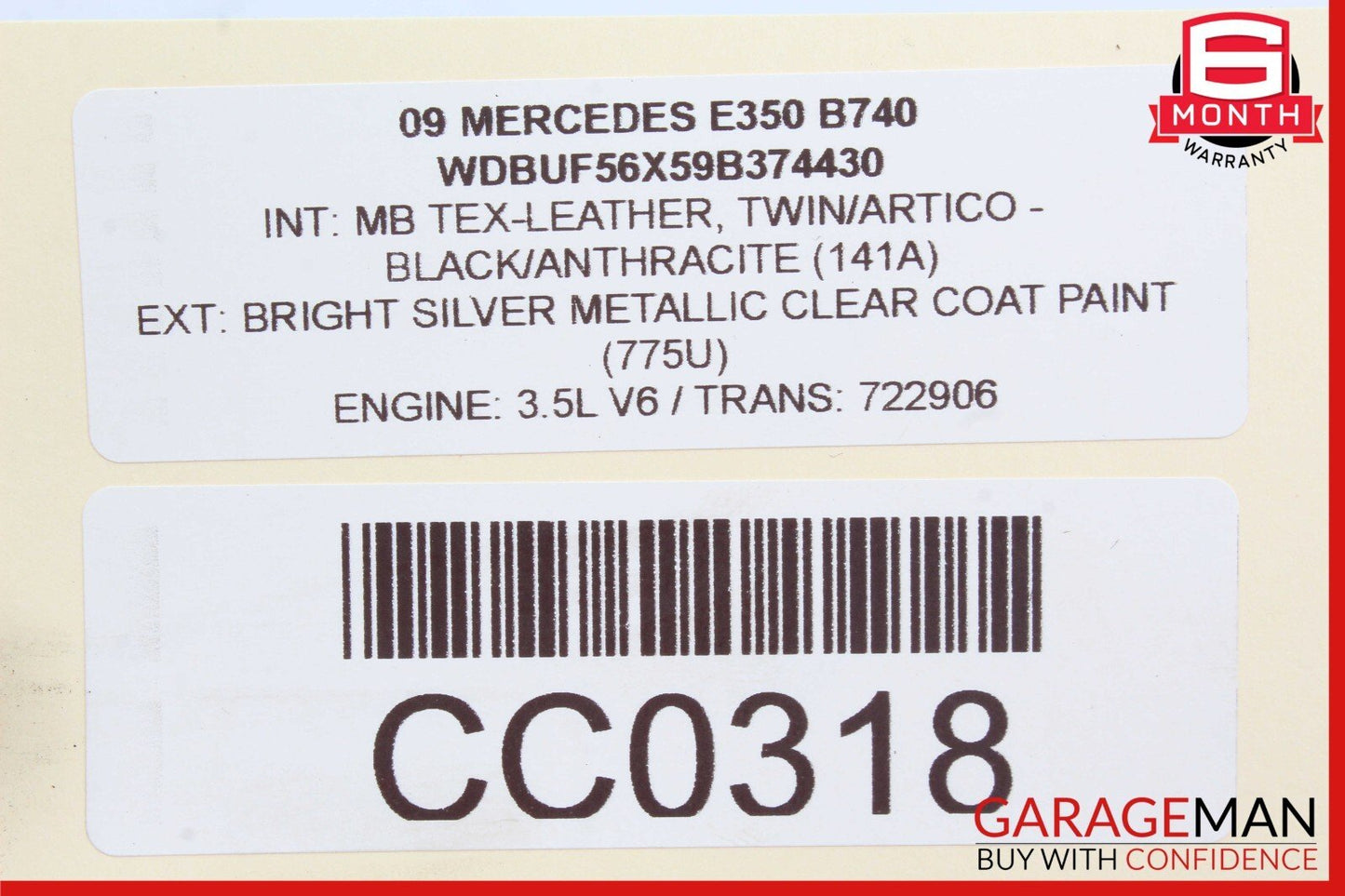 07-09 Mercedes W211 E350 E320 E550 Rear Left Driver Side Door Audio Speaker OEM
