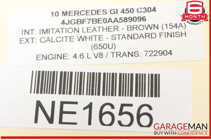 06-13 Mercedes X164 GL450 Rear Trunk Lid Liftgate Tail Gate Handle 1647401193