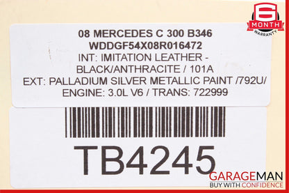 08-14 Mercedes W204 C300 E350 Master Cylinder Power Brake Booster 2044301130 OEM
