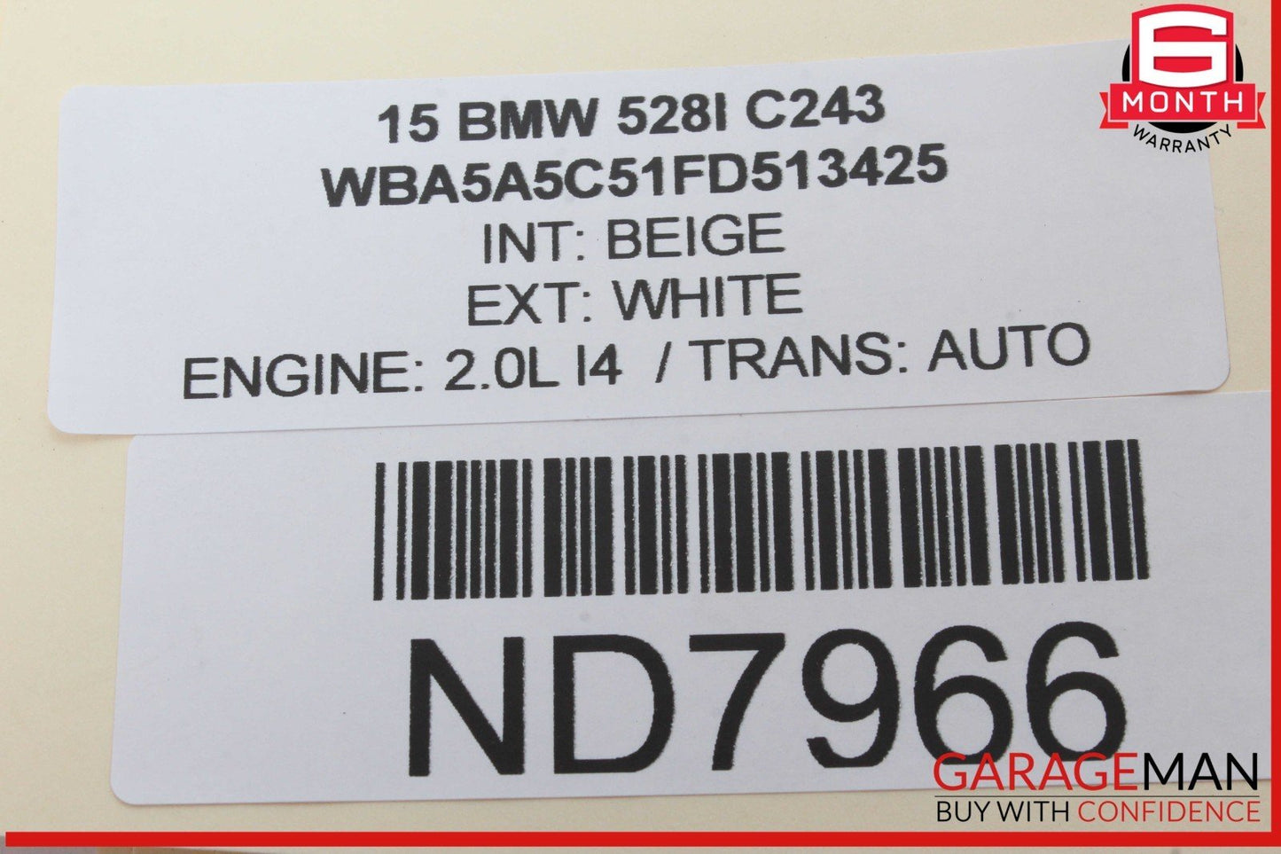 11-16 BMW 528i 535i 550i F10 Right Passenger Side Exterior Door Handle OEM