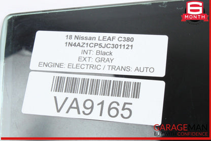 13-24 Nissan Leaf Rear Right Passenger Side Door Window Glass 823003NF1A OEM