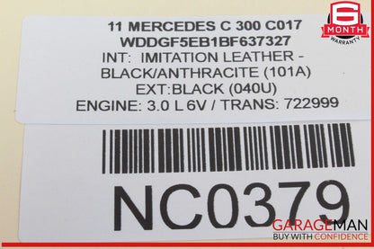 08-11 Mercedes W204 C300 C350 Interior Rear View Mirror Black 2048103417 OEM